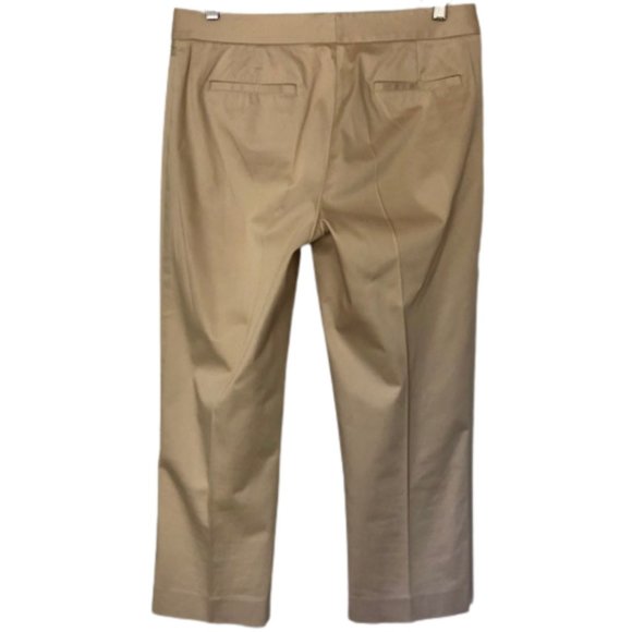 Lafayette 148 New York Manhattan Slim Cropped Pant Honeynut - 8 - Picture 3 of 8